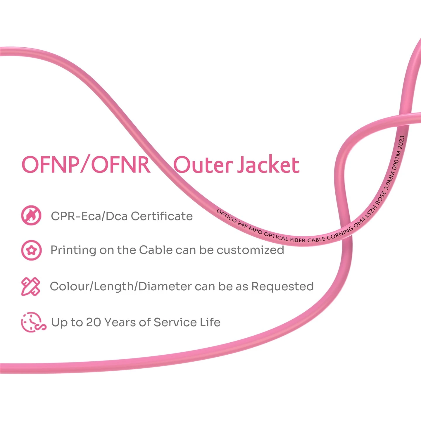 24F MPO FC UPC OM4 Patchcord