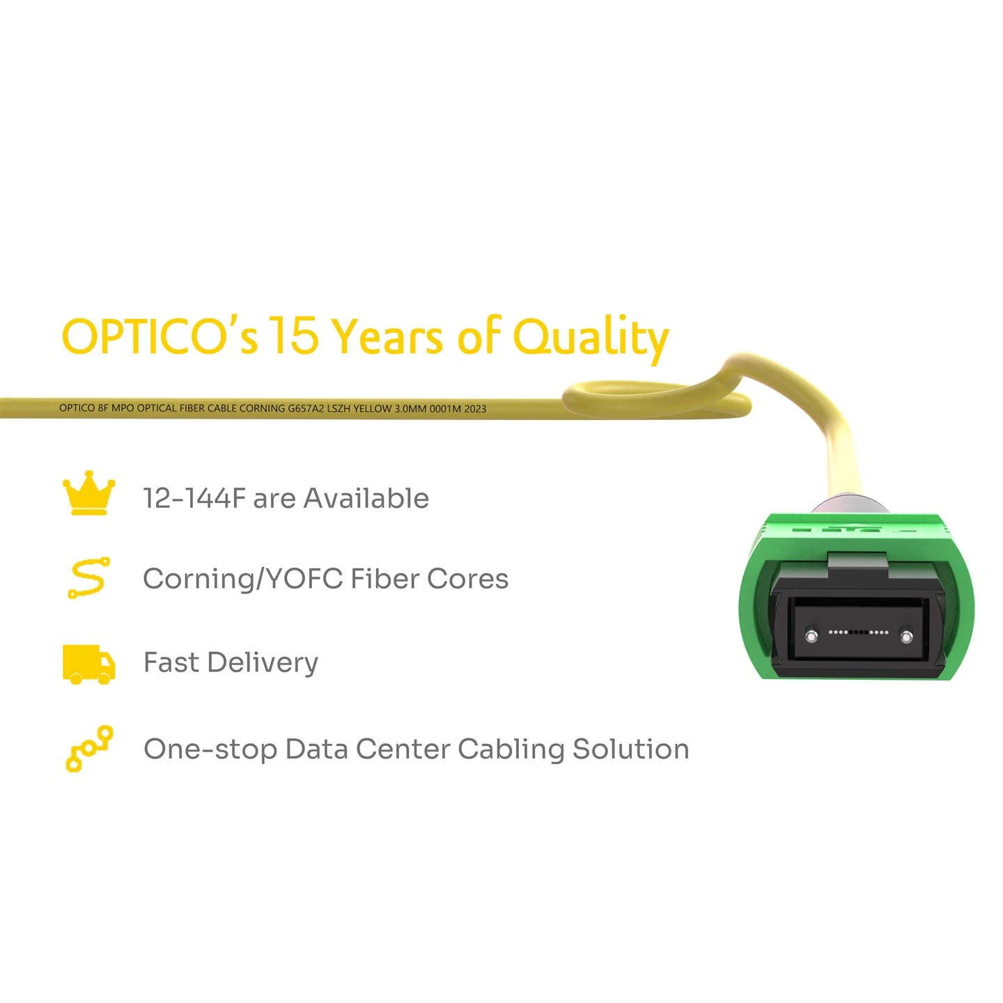 8F MPO To LC Uniboot Breakout Patchcord 8F MPO To LC Uniboot Breakout Patchcord
