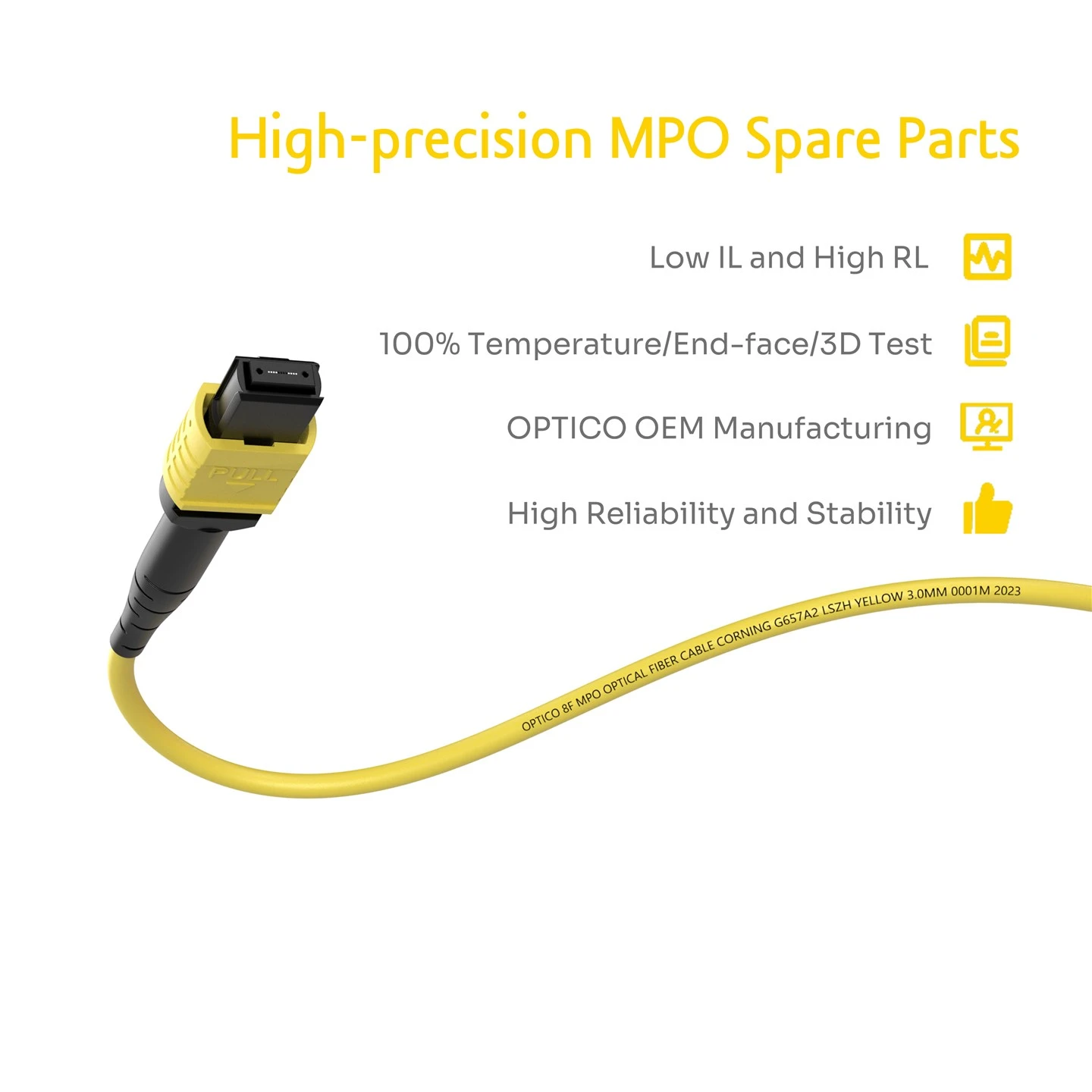 8F MTP MPO To FC Fan-out Cable OS2 UPC