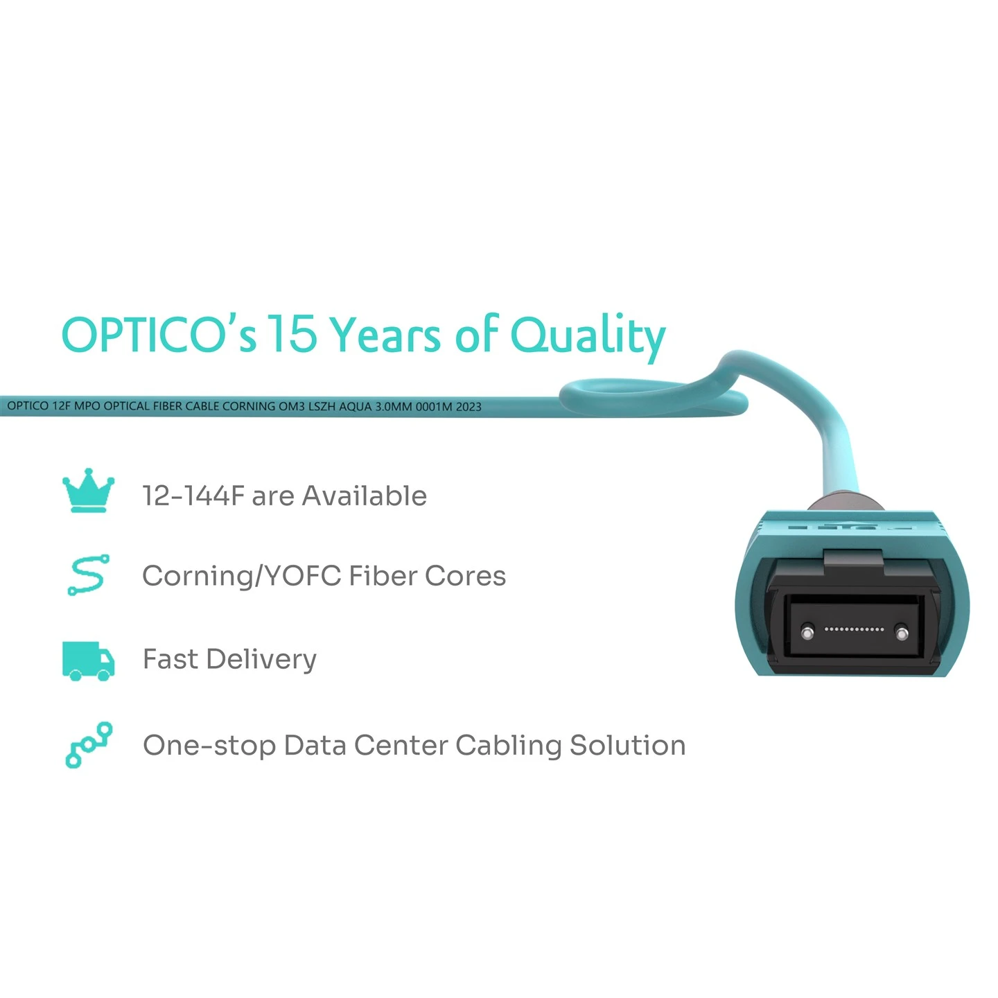 Fanout Cable MTP/MPO Male To LC 12-Cores