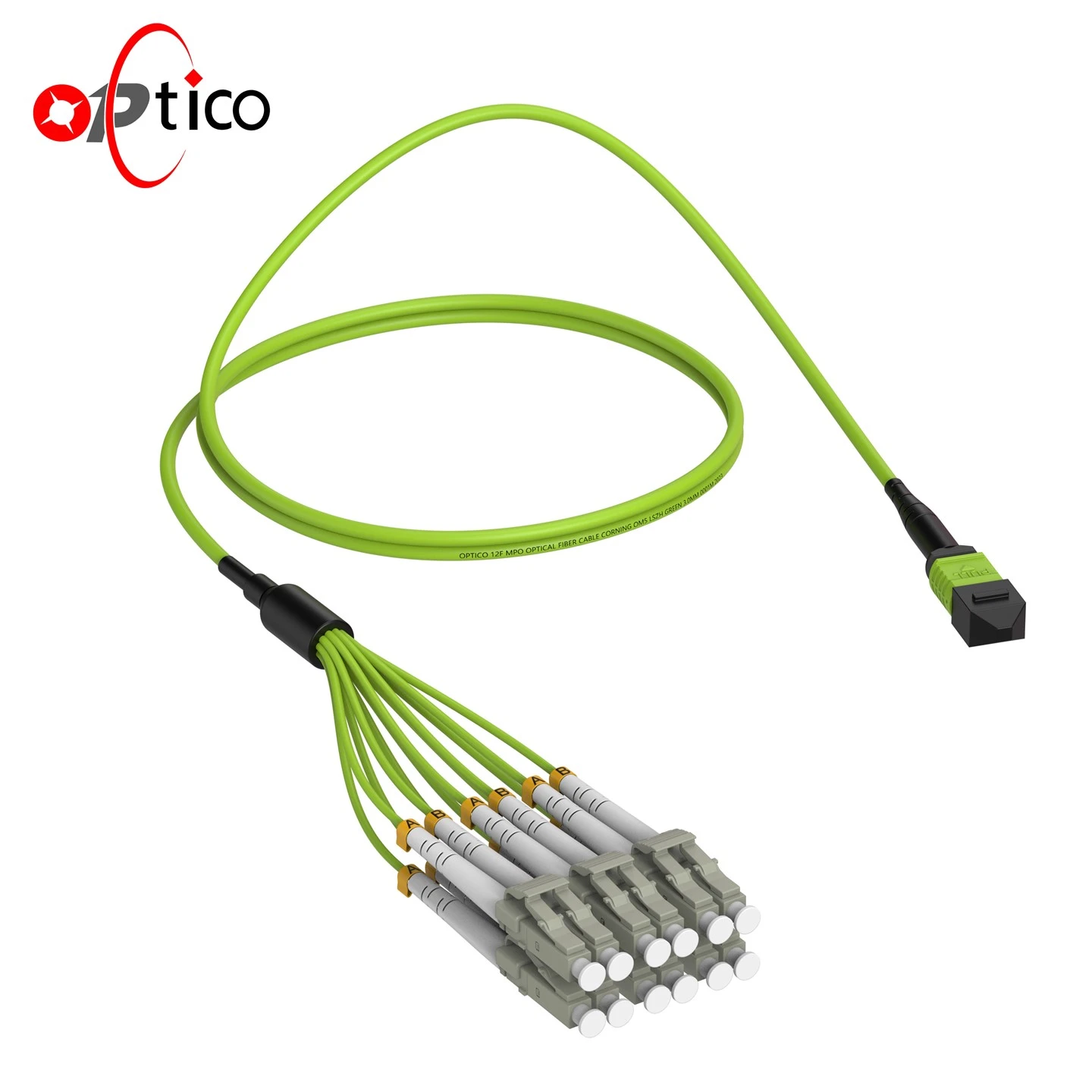 MPO LC FANOUT CABLE OPTIG 12 CORES