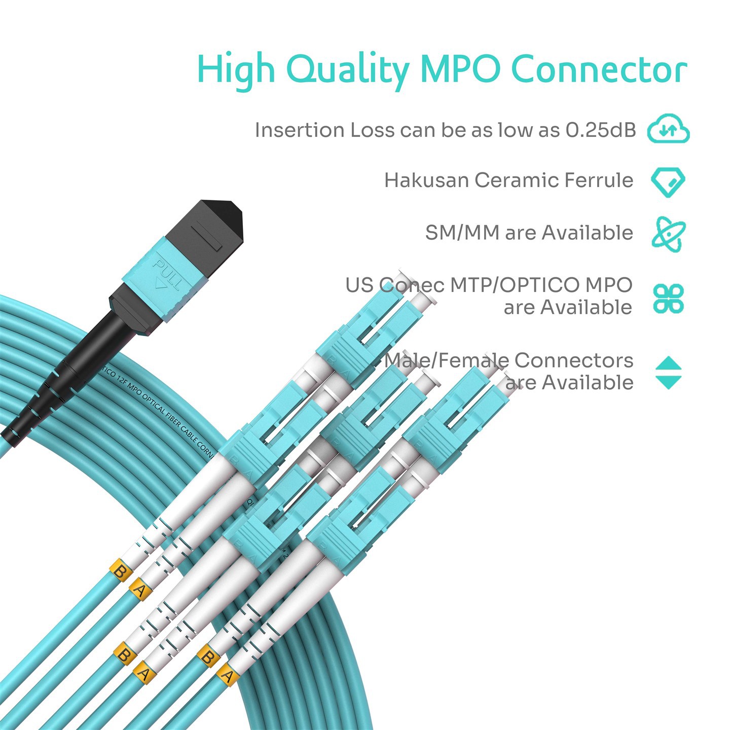 MTP LC 12F Patch Cord