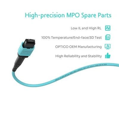 OM3 MPO LC Uniboot Fan Out Cable